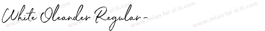 White Oleander Regular字体转换